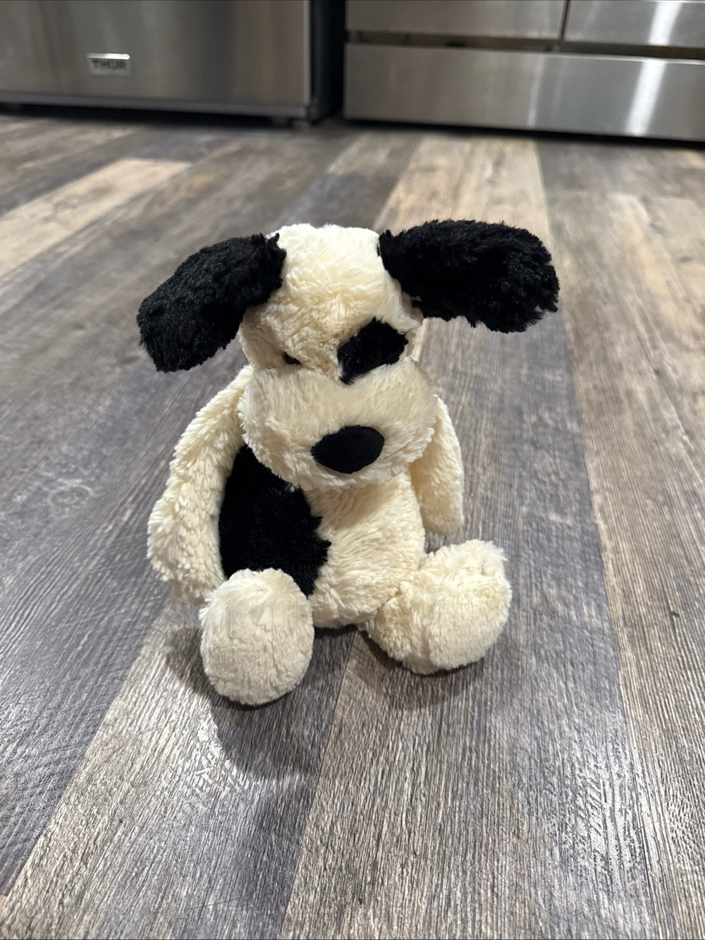 Jellycat Bashful Puppy Dog Cream and Black PlushToy